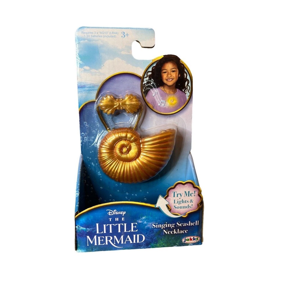 Disney The Little Mermaid‎ Ariel Seashell Singing Necklace Light-Up Feature